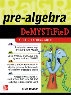 cover image of Pre-Algebra Demystified
